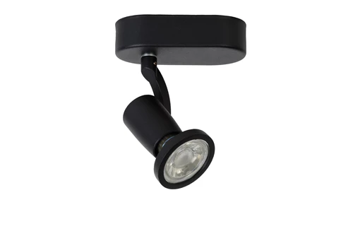 Lucide JASTER-LED - Foco de techo - LED - GU10 - 1x5W 2700K - Negro - apagado